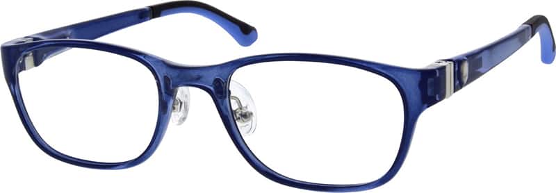 Blue Kids' Rectangle Glasses #299116 | Zenni Optical Canada
