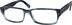 Rectangle Glasses 300026 in Blue