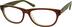 Square Glasses 300215 in Brown