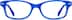 Kids’ Rectangle Glasses 304316 in Blue