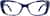 Front view of Cat-Eye Glasses 305226 in Blue thumbnail