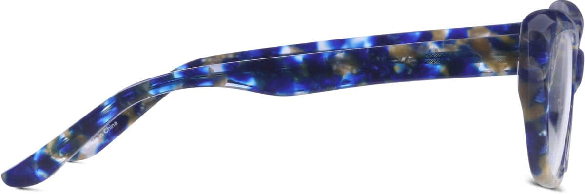 Side view of Cat-Eye Glasses 305226 in Blue