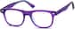 Angle view of Square Glasses 306317 in Purple thumbnail