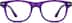 Square Glasses 306317 in Purple
