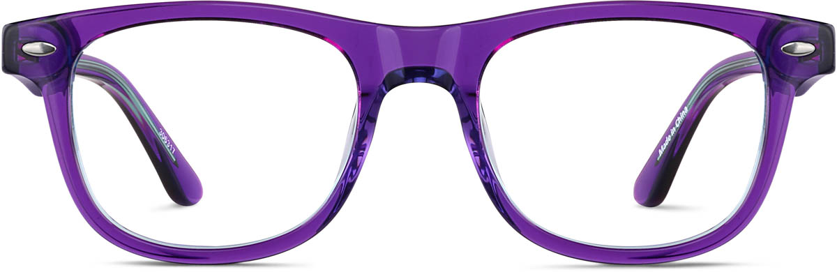 Purple Square Glasses