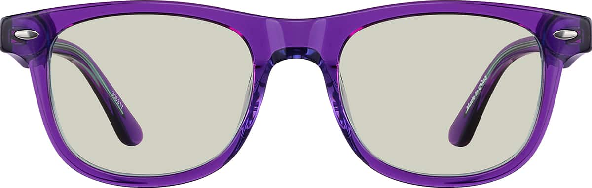 Purple Square Glasses #170917, Zenni Optical