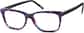 Angle view of Rectangle Glasses 308127 in Purple thumbnail