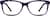 Front view of Rectangle Glasses 308127 in Purple thumbnail