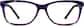 Front view of Rectangle Glasses 308127 in Purple thumbnail