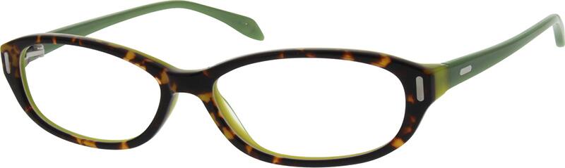Angle view of Oval Glasses 308525 in Tortoiseshell