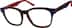 Square Glasses 308918 in Red