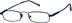 Rectangle Glasses 311616 in Blue