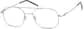 Angle view of Aviator Glasses 312011 in Silver thumbnail