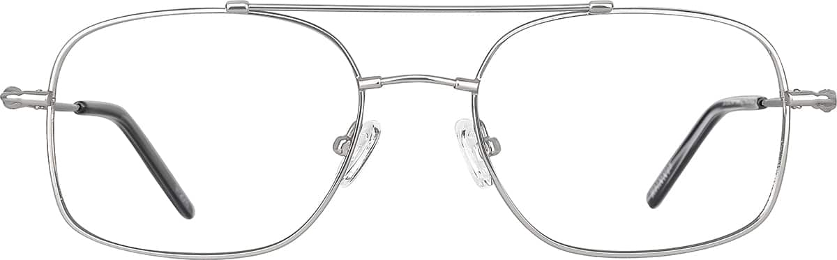 Front view of Aviator Glasses 312011 in Silver