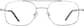 Front view of Aviator Glasses 312011 in Silver thumbnail