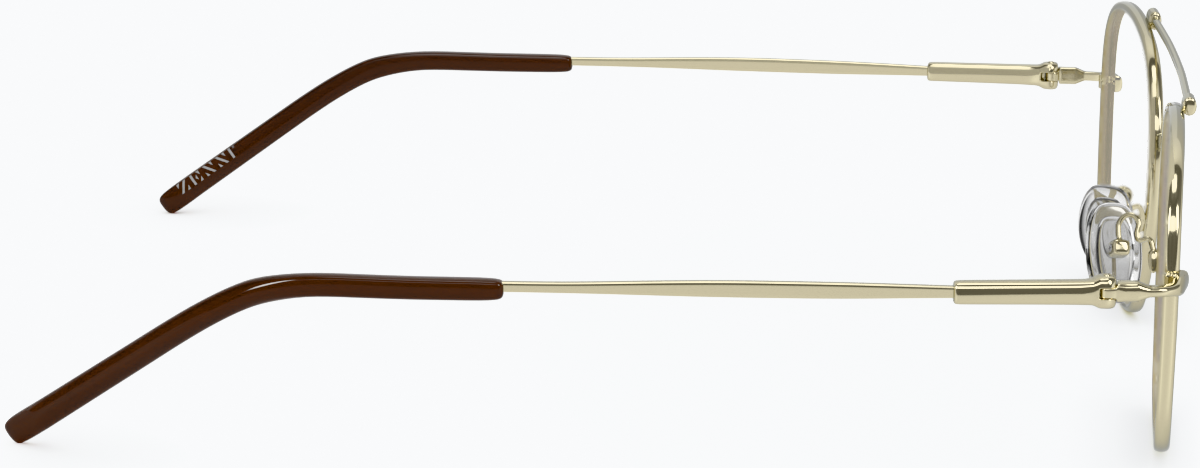 Side view of Aviator Glasses 312014 in Gold thumbnail