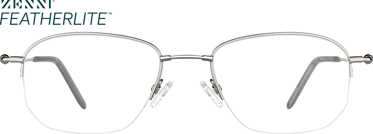 Silver Rectangle Glasses
