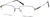 Angle view of Rectangle Glasses 312415 in Brown thumbnail