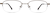 Front view of Rectangle Glasses 312415 in Brown thumbnail