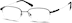 Rectangle Glasses 312421 in Black
