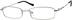 Rectangle Glasses 312711 in Silver