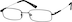 Rectangle Glasses 312721 in Black