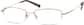 Angle view of Rectangle Glasses 314614 in Gold thumbnail
