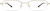 Front view of Rectangle Glasses 314614 in Gold thumbnail
