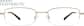 Front view of Rectangle Glasses 314614 in Gold thumbnail