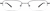Front view of Rectangle Glasses 314621 in Black thumbnail