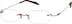 Rimless Glasses 314818 in Red