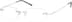 Rimless Glasses 314911 in Silver