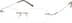 Rimless Glasses 314915 in Brown