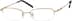 Rectangle Glasses 315714 in Gold