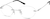 Angle view of Rimless Glasses 315811 in Silver thumbnail
