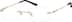 Rimless Glasses 315814 in Gold