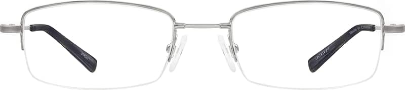 Silver Rectangle Glasses