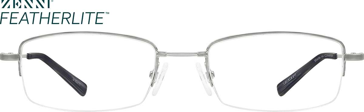 Silver Rectangle Glasses