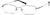 Angle view of Rectangle Glasses 316212 in Gray thumbnail