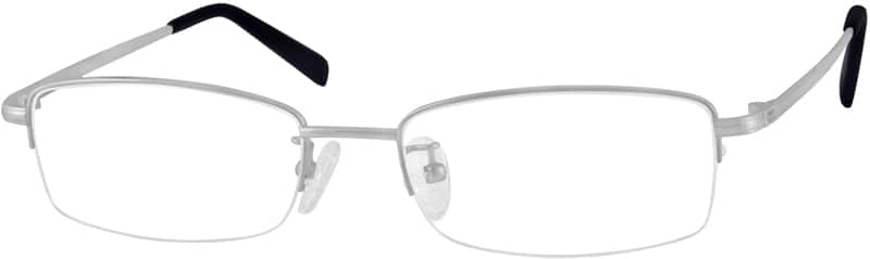 Silver Rectangle Glasses #317011 | Zenni Optical