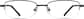 Front view of Rectangle Glasses 317021 in Black thumbnail