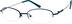 Oval Glasses 317916 in Blue
