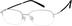Rectangle Glasses 318011 in Silver