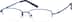 Rectangle Glasses 318616 in Blue