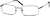 Angle view of Rectangle Glasses 320721 in Black thumbnail