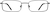 Front view of Rectangle Glasses 320721 in Black thumbnail