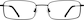 Front view of Rectangle Glasses 320721 in Black thumbnail