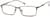 Angle view of Rectangle Glasses 3210015 in Brown thumbnail