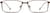 Front view of Rectangle Glasses 3210015 in Brown thumbnail