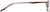 Side view of Rectangle Glasses 3210015 in Brown thumbnail